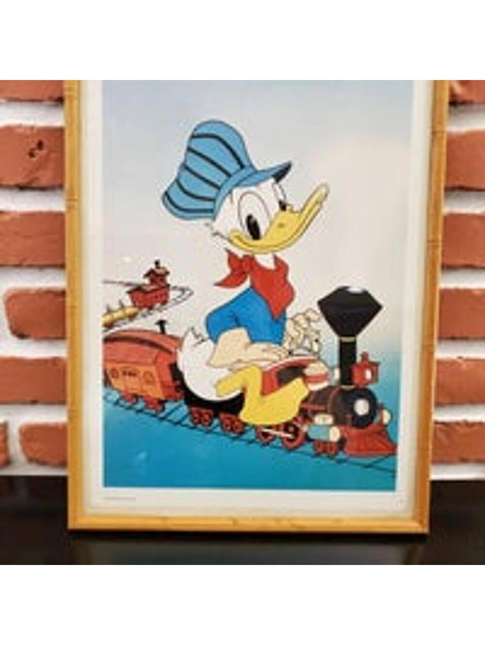 Disney Framed Donald Duck Vintage Pictur